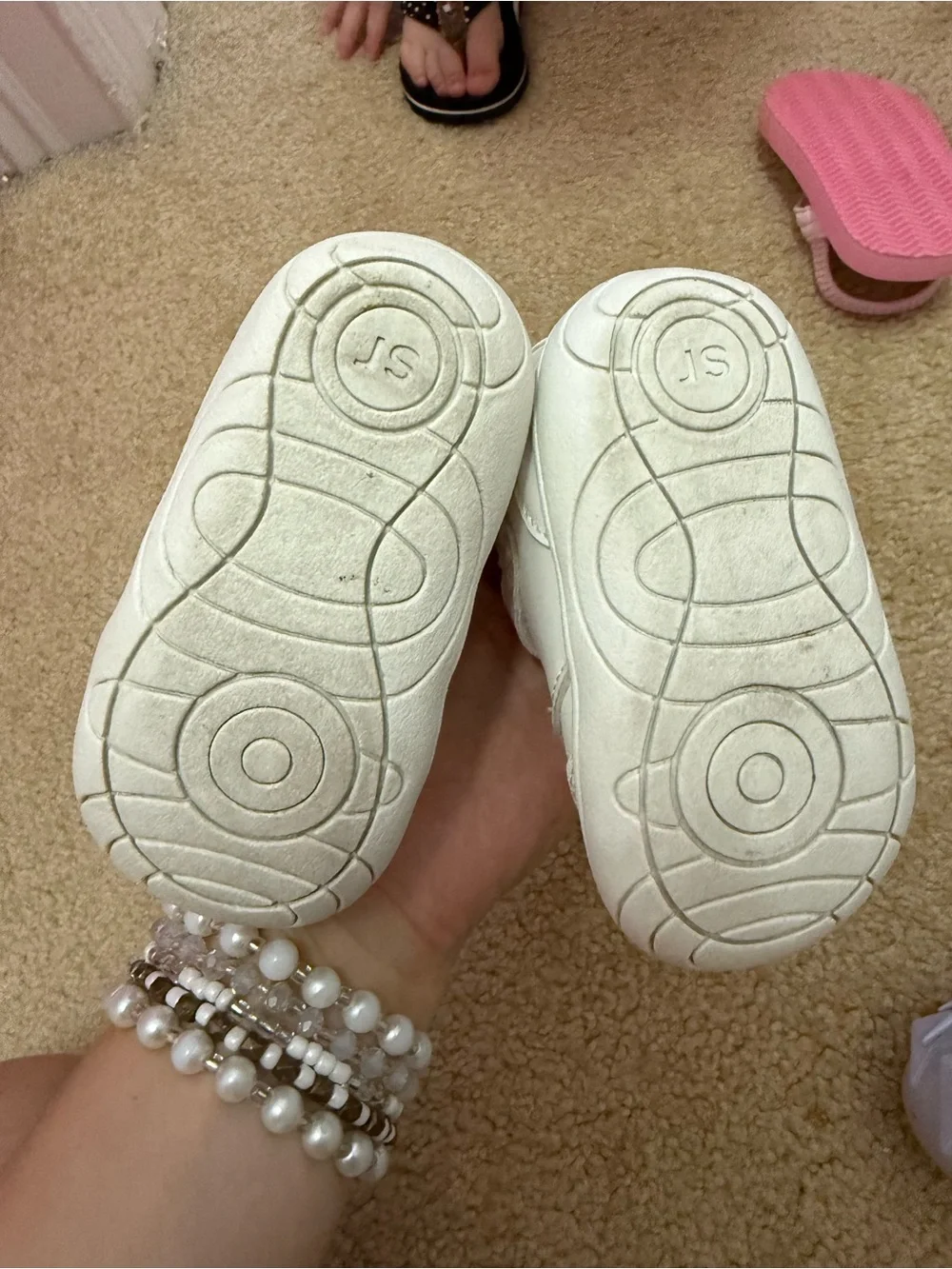 Stride Rite Toddler White Velcro Sneakers